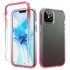 Stoßfeste, hochtransparente, zweifarbige, allmählich wechselnde PC+TPU-Schutzhülle in Bonbonfarben, für iPhone 12 mini, für iPhone 12/12 Pro, für iPhone 12 Pro Max