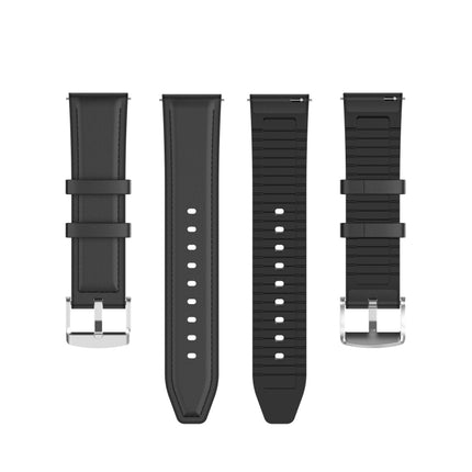 20mm Silicone Leather Replacement Strap Watchband for Huawei Watch GT 2 42mm, For Huawei Watch GT 2 42mm