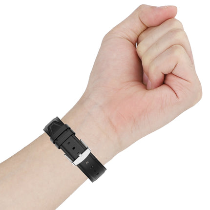 22mm Silicone Leather Replacement Strap Watchband for Huawei Watch GT 2 46mm, For Huawei Watch GT 2 46mm