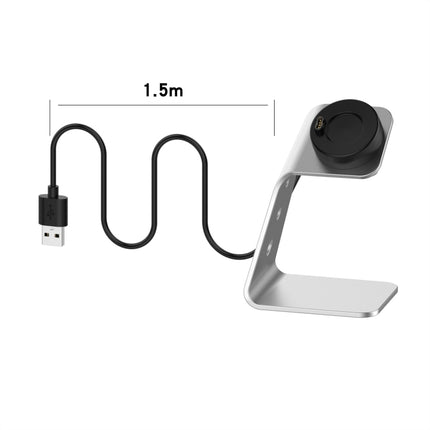 For Garmin Forerunner 745 / Venu Sq / Fenix 6 Universal Aluminum Alloy Magnetic Charger Holder with Chip Protection, Support Fast Charging, For Garmin Forerunner 745 (Left Interface)