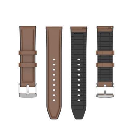 20mm Silicone Leather Replacement Strap Watchband for Samsung Galaxy Watch 3 41mm, For Samsung Galaxy Watch 3 41mm
