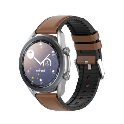 20mm Silicone Leather Replacement Strap Watchband for Samsung Galaxy Watch 3 41mm, For Samsung Galaxy Watch 3 41mm
