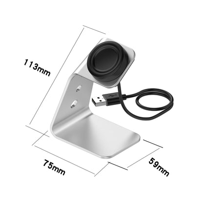 For Samsung R500 / Galaxy Watch 3 Universal Aluminum Alloy Magnetic Charger Holder with Chip Protection, Support Fast Charging, For Samsung R500