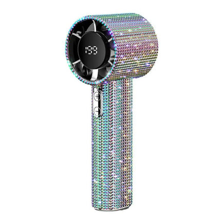 S5 Bling Rhinestone High-speed Handheld Fan