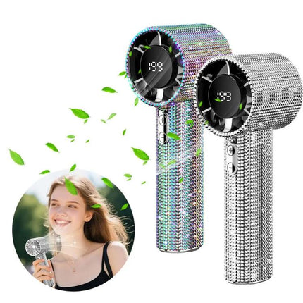 S5 Bling Rhinestone High-speed Handheld Fan