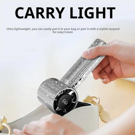 S5 Bling Rhinestone High-speed Handheld Fan