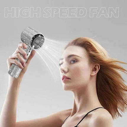 S5 Bling Rhinestone High-speed Handheld Fan