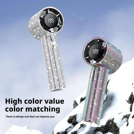 S5 Bling Rhinestone High-speed Handheld Fan