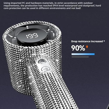 S5 Bling Rhinestone High-speed Handheld Fan
