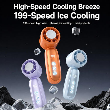 K22 Digital Display High-Speed Cooling Handheld Fan