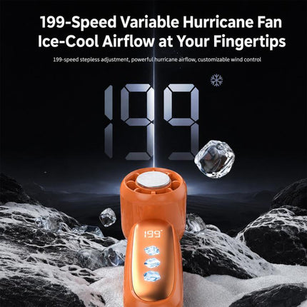 K22 Digital Display High-Speed Cooling Handheld Fan