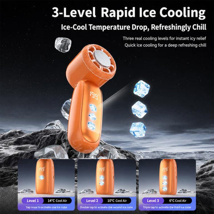 K22 Digital Display High-Speed Cooling Handheld Fan