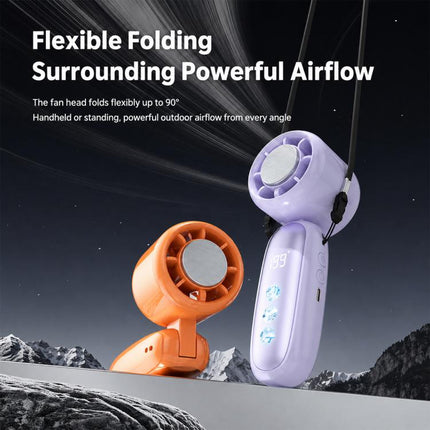 K22 Digital Display High-Speed Cooling Handheld Fan