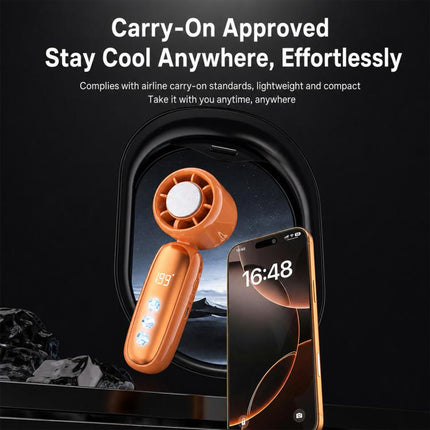 K22 Digital Display High-Speed Cooling Handheld Fan