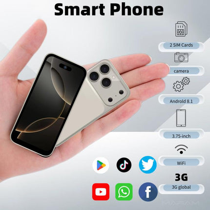 17 Pro Max, 1GB+16GB, 3.75 inch Android 8.1 MediaTek MT6580 Quad Core, Network: 3G, Dual SIM
