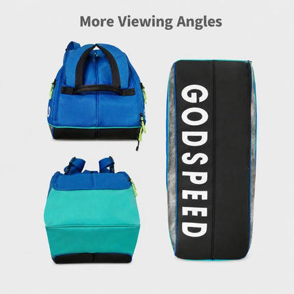 GODSPEED Large-Capacity Tennis Badminton Rackets Sports Gear Bag, Aegis