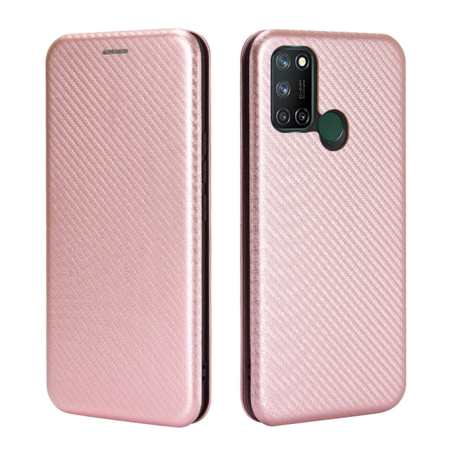 Carbon Fiber Texture Magnetic Horizontal Flip TPU + PC + PU Leather Case with Card Slot, For OPPO Realme 7i, For vivo V20 4G (Indian Version), For vivo Y73s, For Asus Zenfone Max (M2) ZB633KL