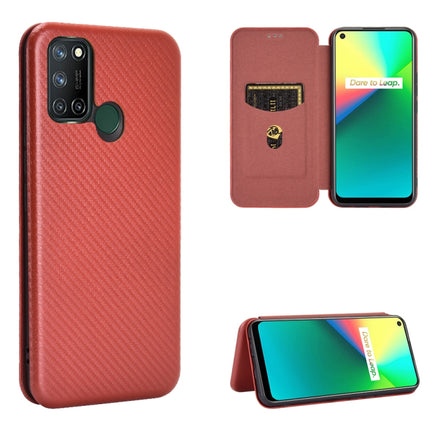 Carbon Fiber Texture Magnetic Horizontal Flip TPU + PC + PU Leather Case with Card Slot, For OPPO Realme 7i, For vivo V20 4G (Indian Version), For vivo Y73s, For Asus Zenfone Max (M2) ZB633KL