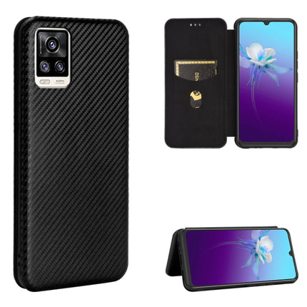 Carbon Fiber Texture Magnetic Horizontal Flip TPU + PC + PU Leather Case with Card Slot, For OPPO Realme 7i, For vivo V20 4G (Indian Version), For vivo Y73s, For Asus Zenfone Max (M2) ZB633KL