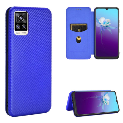 Carbon Fiber Texture Magnetic Horizontal Flip TPU + PC + PU Leather Case with Card Slot, For OPPO Realme 7i, For vivo V20 4G (Indian Version), For vivo Y73s, For Asus Zenfone Max (M2) ZB633KL