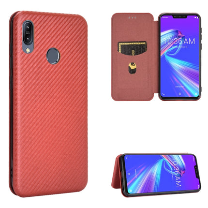 Carbon Fiber Texture Magnetic Horizontal Flip TPU + PC + PU Leather Case with Card Slot, For OPPO Realme 7i, For vivo V20 4G (Indian Version), For vivo Y73s, For Asus Zenfone Max (M2) ZB633KL