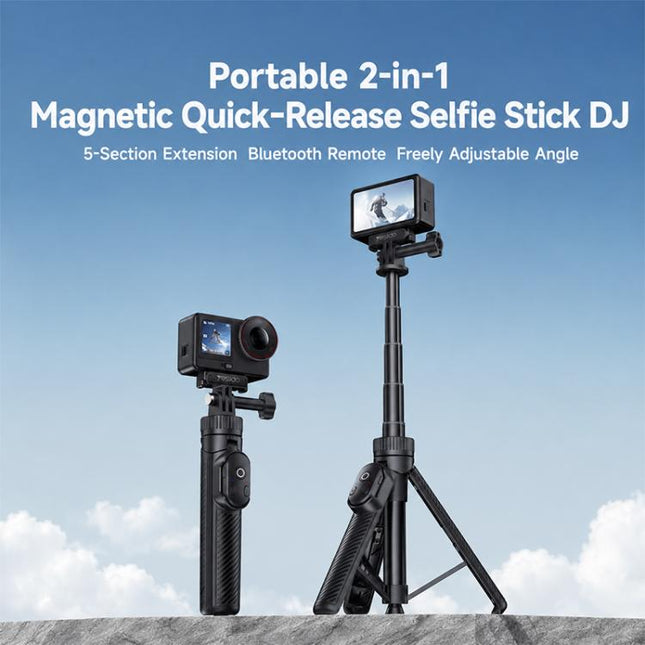 Yesido SF37 Portable 2 in 1 Magnetic Quick Release Selfie Stick DJ, SF37
