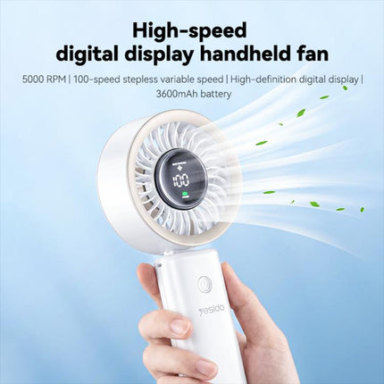 Yesido YF20 Brushless Handheld Fan with LED Digital Display