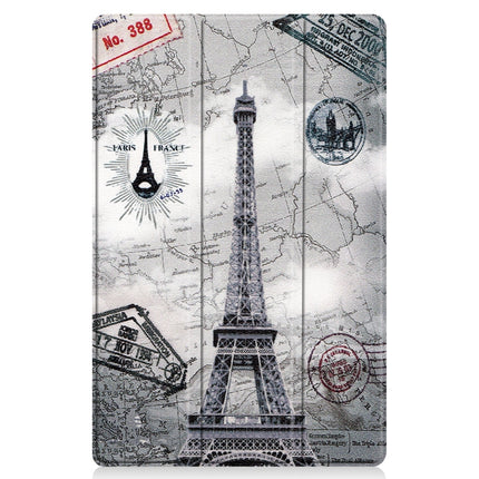 Custer Painted 3-Fold Holder Smart Leather Tablet Case, For Lenovo Tab P11 Pro (TB-XJ706F), For Lenovo Tab P11 TB-J606F / TB-J607Z