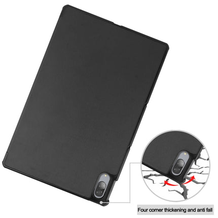 Custer Texture Horizontal Flip Leather Case with Three-folding Holder & Sleep / Wake-up Function, For Lenovo Tab P11 Pro (TB-XJ706F), For Lenovo Tab P11 (TB-J606F)