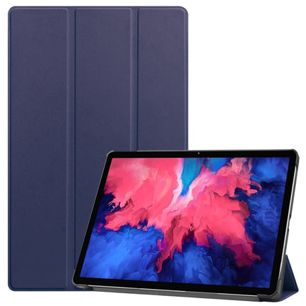 Custer Texture Horizontal Flip Leather Case with Three-folding Holder & Sleep / Wake-up Function, For Lenovo Tab P11 Pro (TB-XJ706F), For Lenovo Tab P11 (TB-J606F)