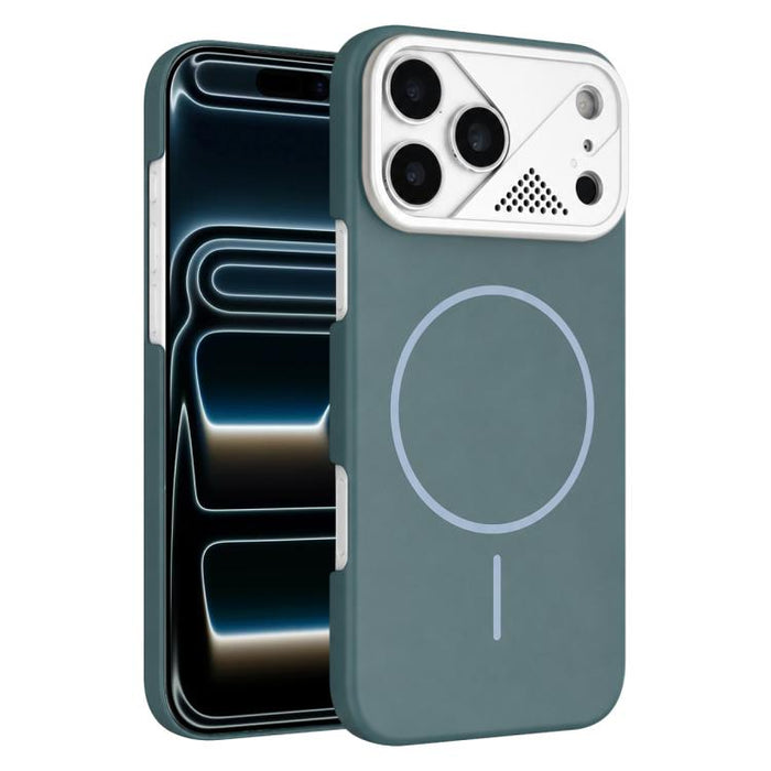 Ultra-thin Gold Armor PC Magnetic Phone Case, For iPhone 17 Pro, For iPhone 17