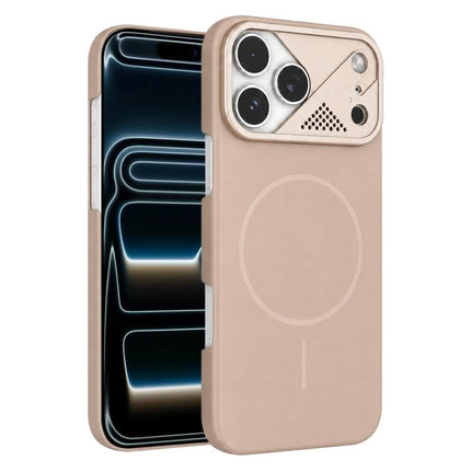 Ultra-thin Gold Armor PC Magnetic Phone Case, For iPhone 17 Pro, For iPhone 17
