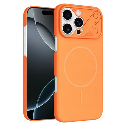 Ultra-thin Gold Armor PC Magnetic Phone Case, For iPhone 16 Pro Max, For iPhone 16 Pro