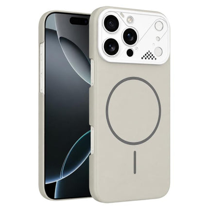 Ultra-thin Gold Armor PC Magnetic Phone Case, For iPhone 16 Pro Max, For iPhone 16 Pro