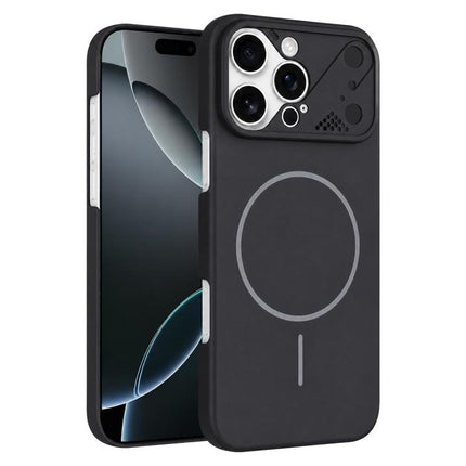 Ultra-thin Gold Armor PC Magnetic Phone Case, For iPhone 16 Pro Max, For iPhone 16 Pro