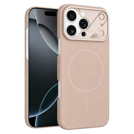 Ultra-thin Gold Armor PC Magnetic Phone Case, For iPhone 16 Pro Max, For iPhone 16 Pro