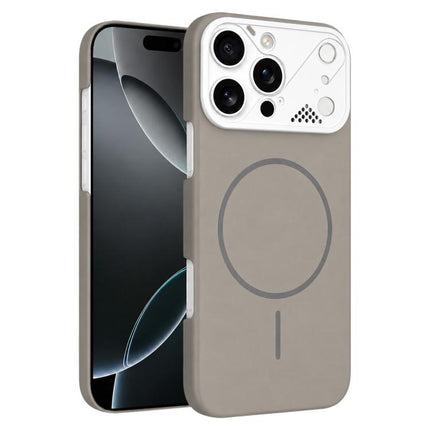 Ultra-thin Gold Armor PC Magnetic Phone Case, For iPhone 16 Pro Max, For iPhone 16 Pro