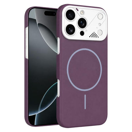 Ultra-thin Gold Armor PC Magnetic Phone Case, For iPhone 16 Pro Max, For iPhone 16 Pro