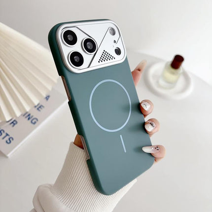 Ultra-thin Gold Armor PC Magnetic Phone Case, For iPhone 16, For iPhone 15 Pro Max