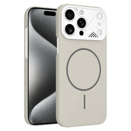 Ultra-thin Gold Armor PC Magnetic Phone Case, For iPhone 16, For iPhone 15 Pro Max