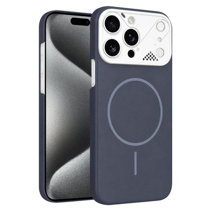 Ultra-thin Gold Armor PC Magnetic Phone Case, For iPhone 15 Pro, For iPhone 15