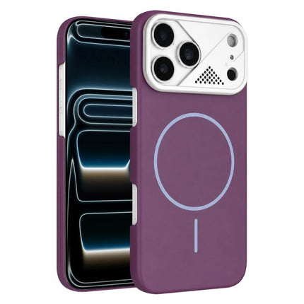 Ultra-thin Gold Armor PC Magnetic Phone Case, For iPhone 18 Pro Max, For iPhone 17 Pro Max