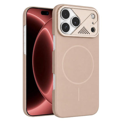 Ultra-thin Gold Armor PC Magnetic Phone Case, For iPhone 18 Pro Max, For iPhone 17 Pro Max
