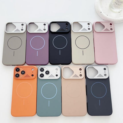 Ultra-thin Gold Armor PC Magnetic Phone Case, For iPhone 18, For iPhone 18 Pro