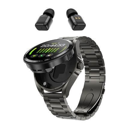 F36 1.46 inch HD Screen 2 in 1 Wireless Earphone Smart Watch, Support Dual-Device Connection