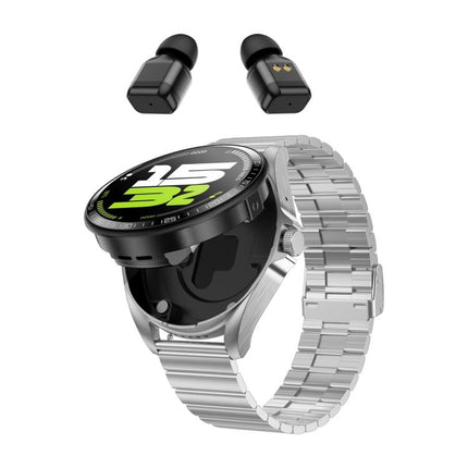 F36 1.46 inch HD Screen 2 in 1 Wireless Earphone Smart Watch, Support Dual-Device Connection