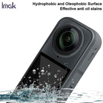 imak Action Camera 3D Curved Tempered Glass Film, For Insta360 X6, For Insta360 X5