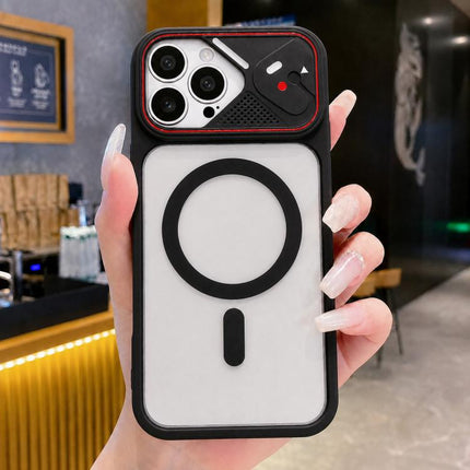 Mirror Shield Iridescent Color Magnetic Phone Case, For iPhone 13 Pro