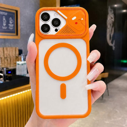 Mirror Shield Iridescent Color Magnetic Phone Case, For iPhone 13 Pro