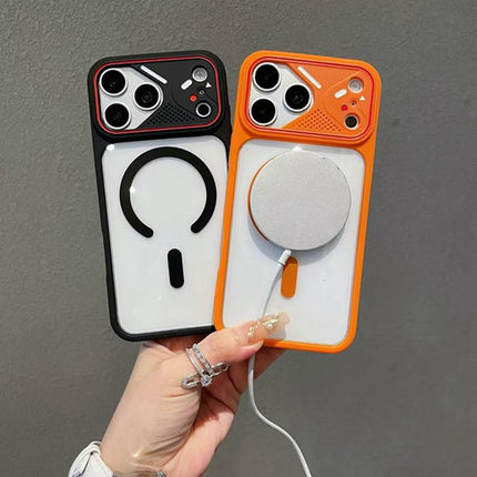 Mirror Shield Iridescent Color Magnetic Phone Case, For iPhone 13 Pro